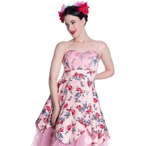 Hell Bunny Victorian Tulle Floral Dress